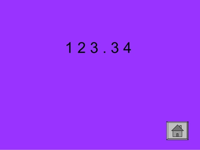 Decimals Jeopardy (4th And 5th Grade)