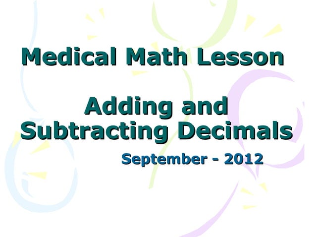 Decimals Add and Subtract | PPT