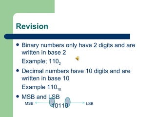 Decimal to binary number | PPT