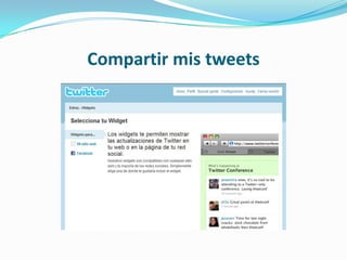 Compartir mis tweets