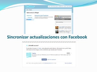 Sincronizar actualizaciones con Facebook