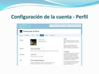 Configuración de la cuenta - Perfil