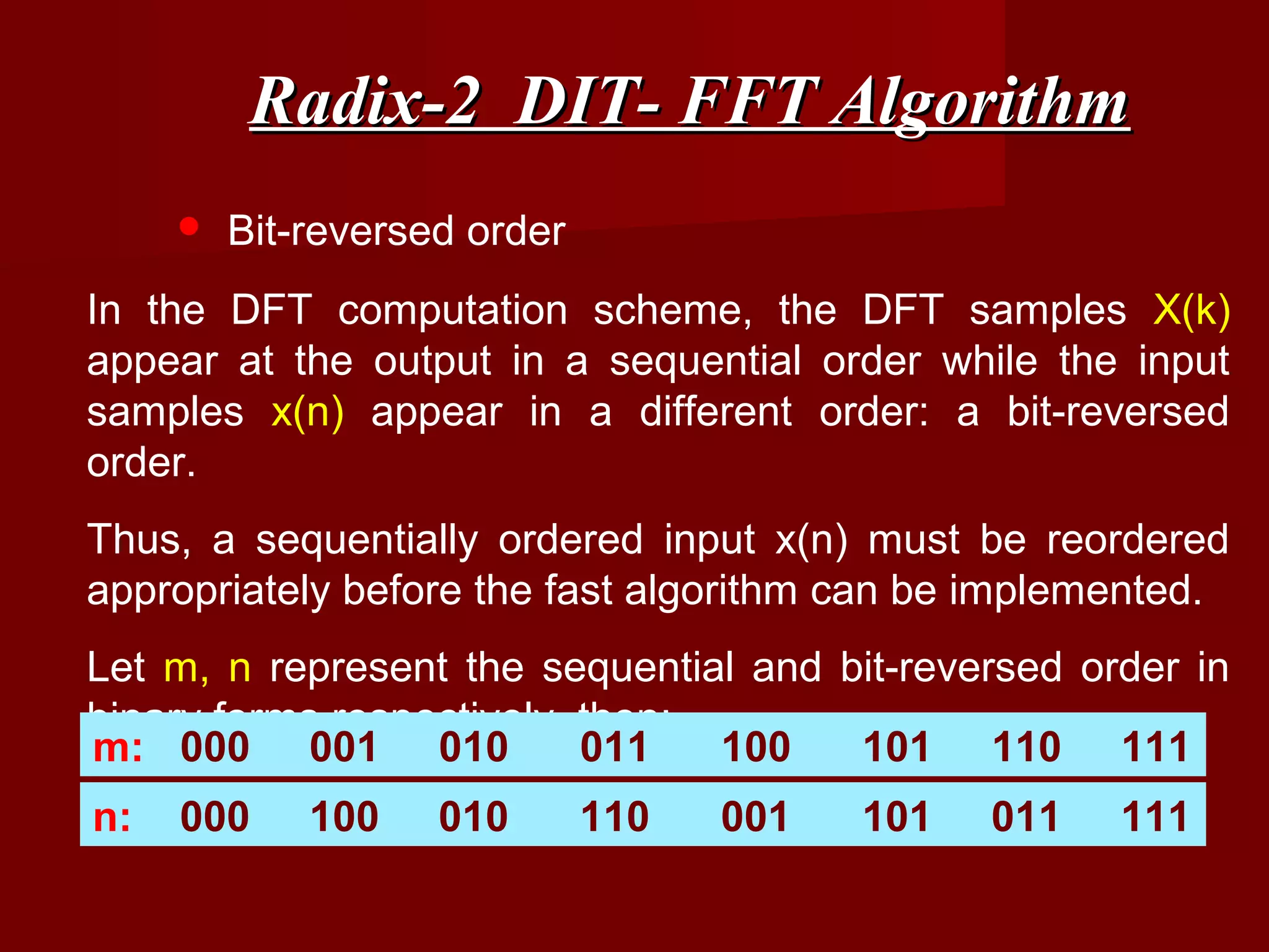 Decimation in time and frequency | PPT