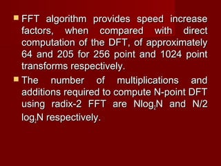 Decimation in time and frequency | PPT
