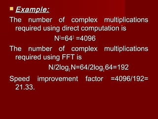 Decimation in time and frequency | PPT