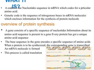 Deciphering of the genetic code | PPTX
