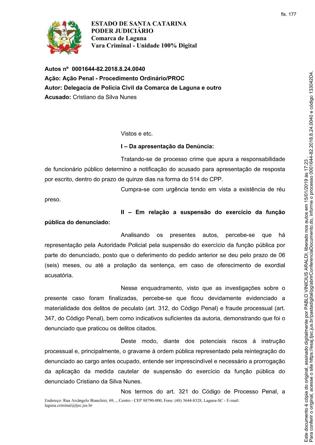 Decisão Judicial Decisão Judicial