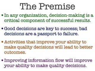 Decision Due Diligence