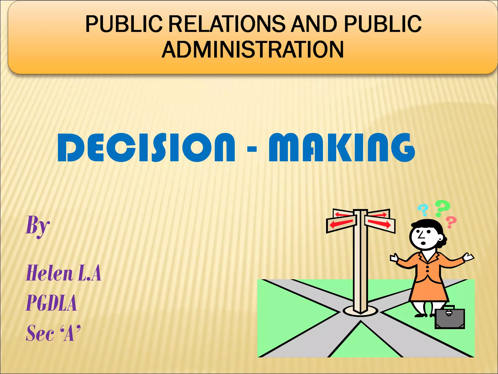 Decision making | PPT | Science