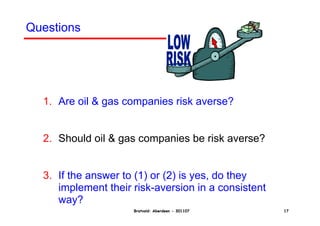 Decision making in the oil and gas industry | PDF