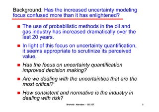 Decision making in the oil and gas industry | PDF
