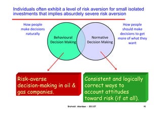 Decision making in the oil and gas industry | PDF