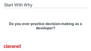 Decision-making for Software Development Teams - Commit University
