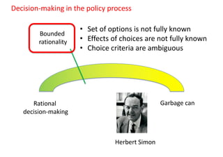 Decision making in the policy process | PDF