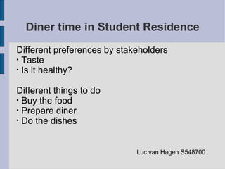 Diner time in Student Residence ,[object Object],[object Object],[object Object],[object Object],[object Object],[object Object],[object Object],[object Object]