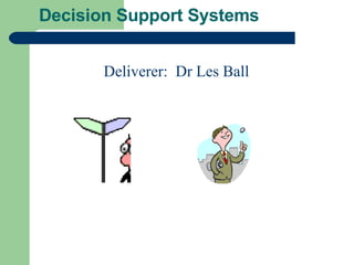 Decision Support Systems Deliverer:  Dr Les Ball 