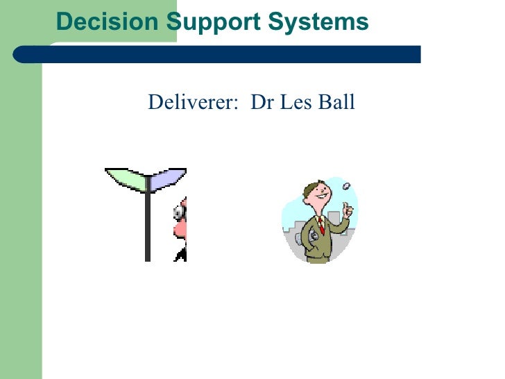 Master thesis decision support system