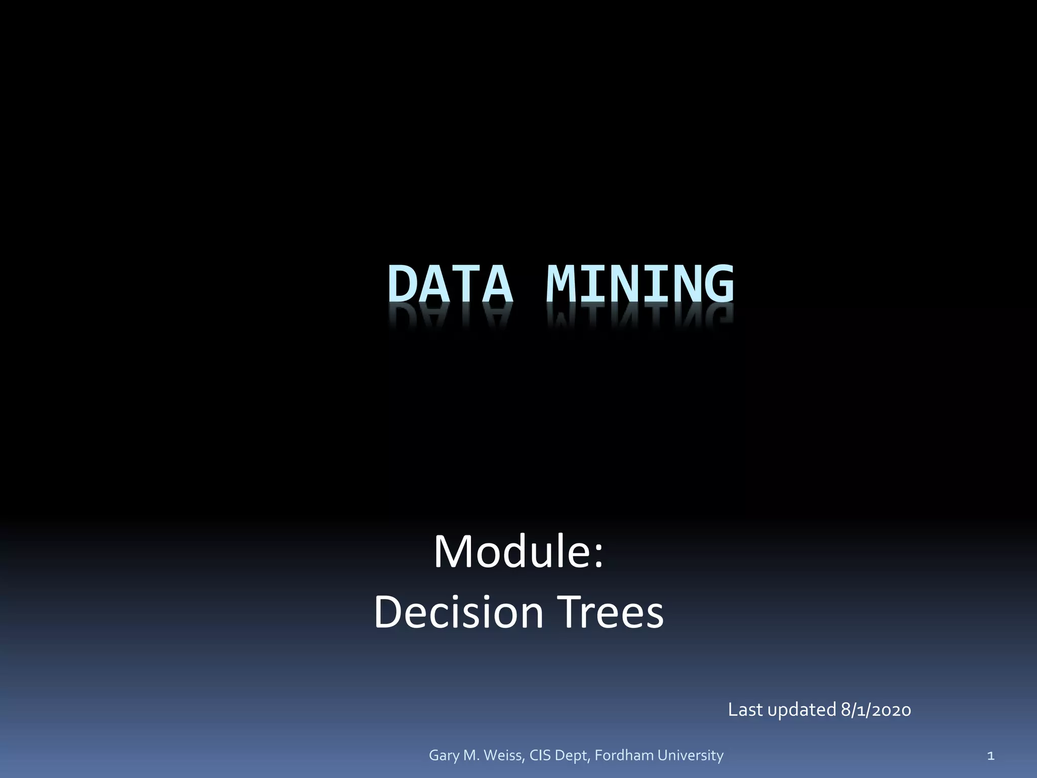 Decision trees in Machine Learning | PPT