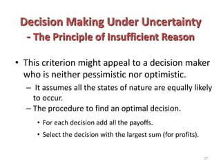 Decision analysis.1 | PPTX