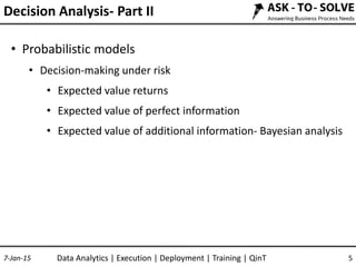 Decision analysis part ii | PPT