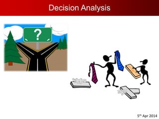 Decision Analysis 
5th Apr 2014 
 