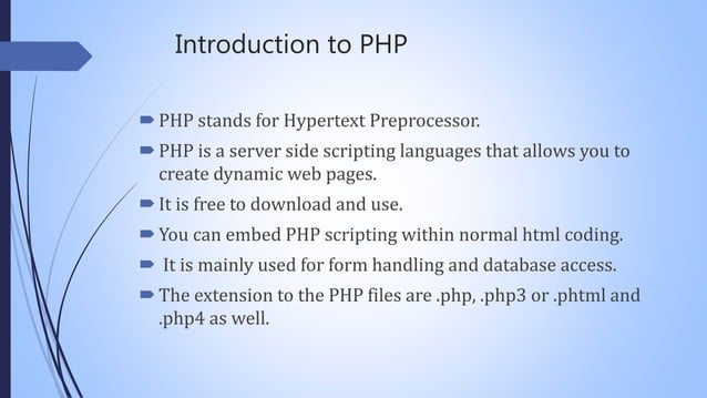 Decision and looping examples with php (WT) | PPT
