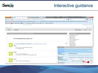 Interactive guidance 
iSencia Belgium NV 18 
 