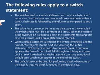 Java Decision Control | PPTX | Programming Languages | Computing
