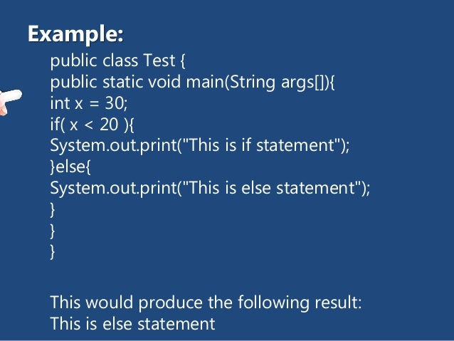 Java Decision Control