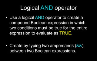 Decision Controls in C++ Programming Lecture | PPTX