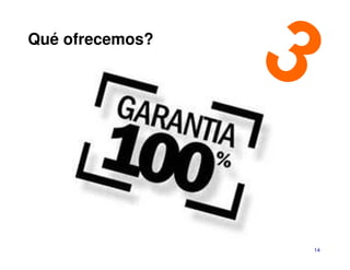 Qué ofrecemos?




                 14
 