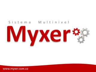 S i s t e m a   M u l t i n i v e l




www.myxer.com.co                         Myxer
 
