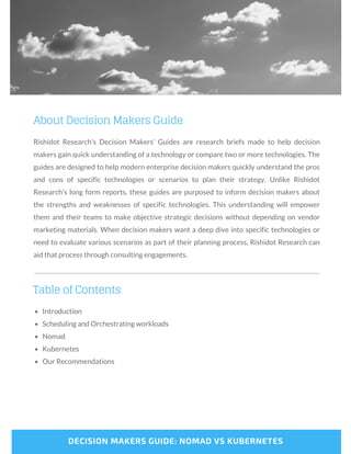 Decision Makers Guide: Nomad vs Kubernetes | PDF
