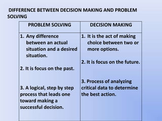 Decision making | PPT