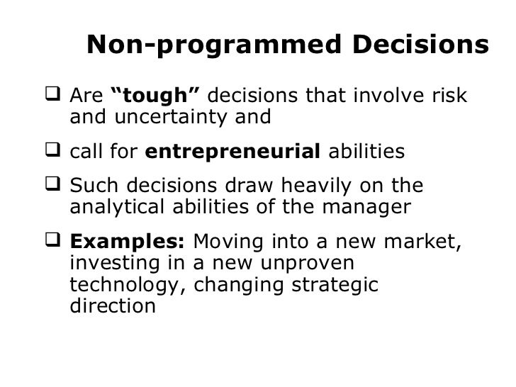 tough decisions examples