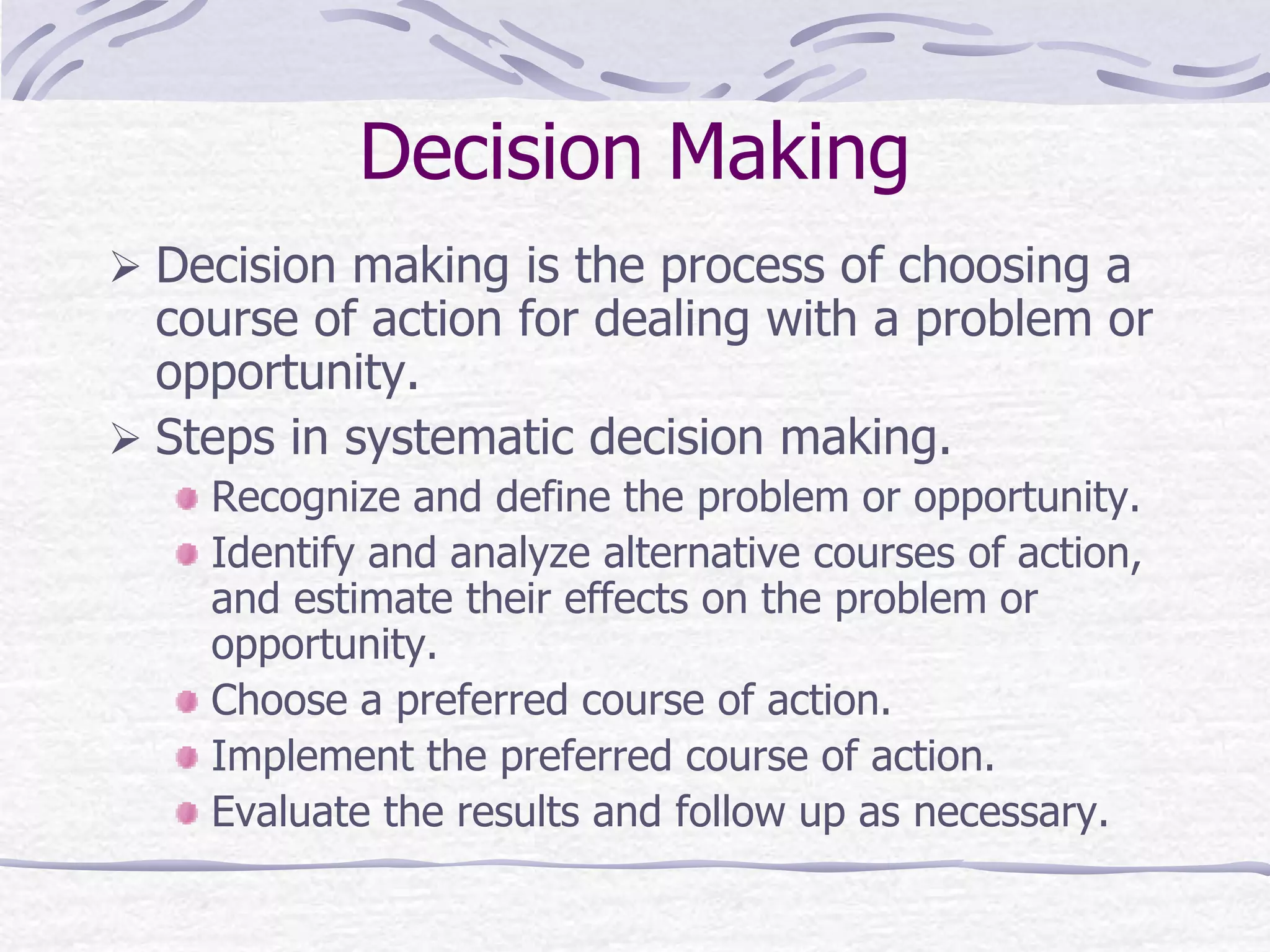 decision making | PPT