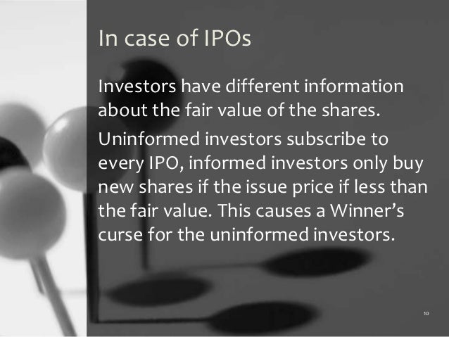 What is winners curse in ipo