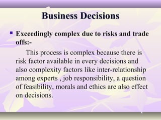 Decision making | PPT