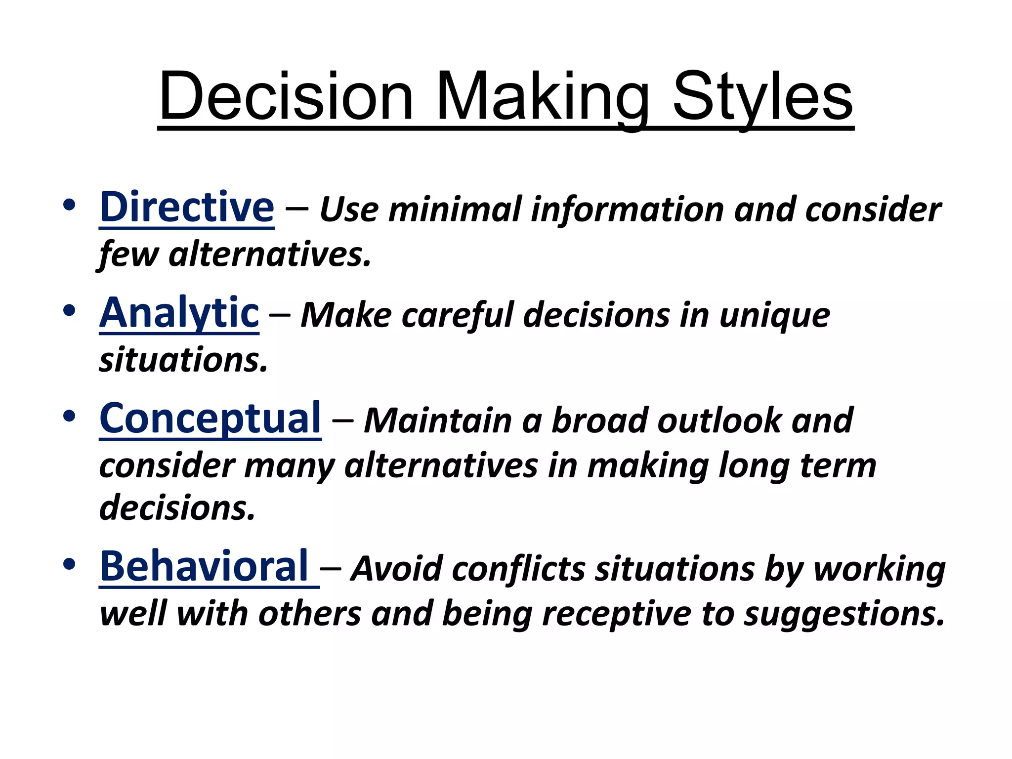Decision making | PPTX
