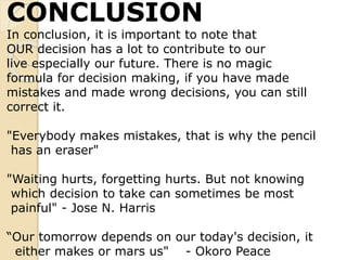 Decision making | PPTX