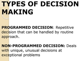 Decision making | PPTX