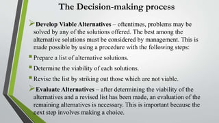 Decision making | PPTX