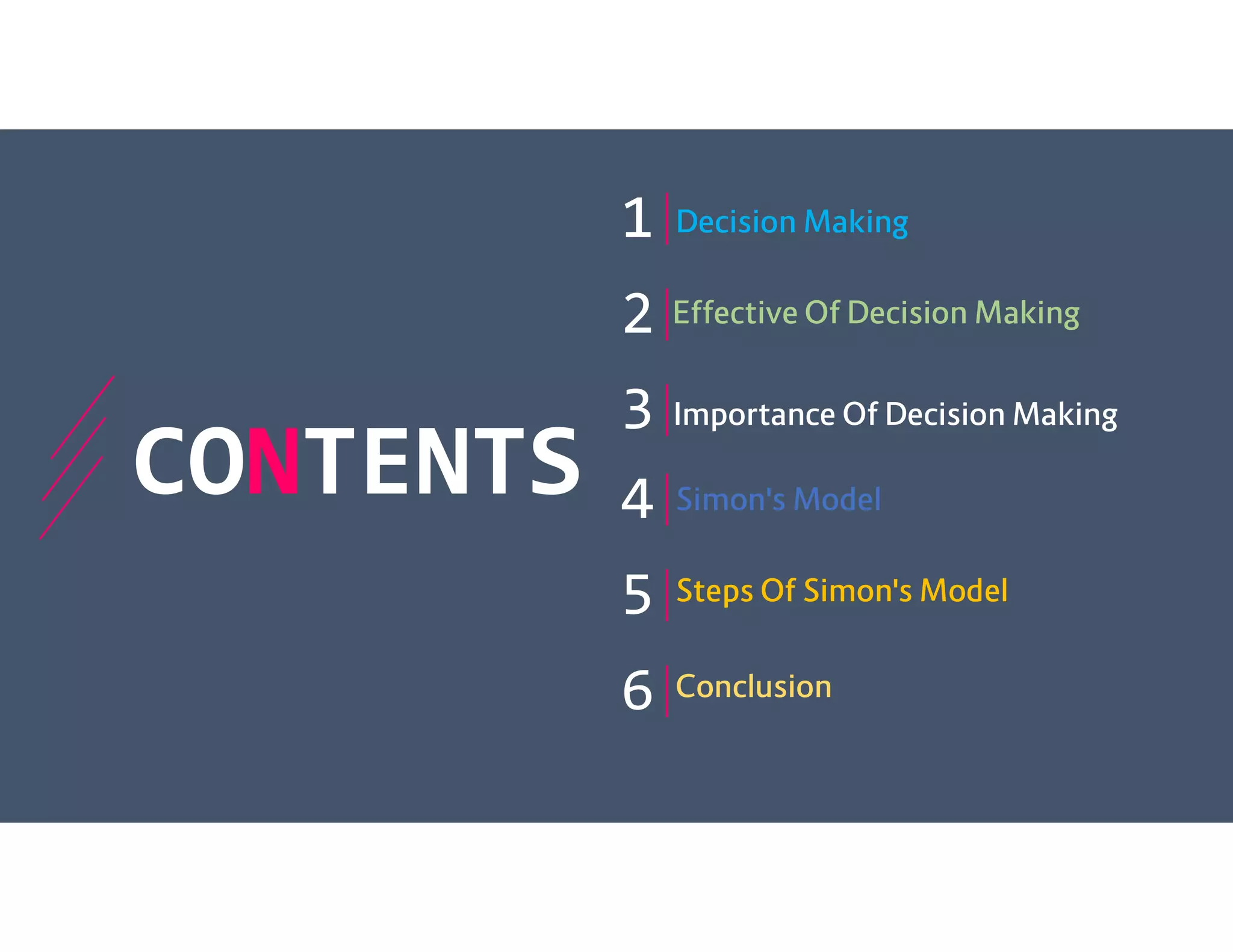 Decision Making & Simon Model | PDF
