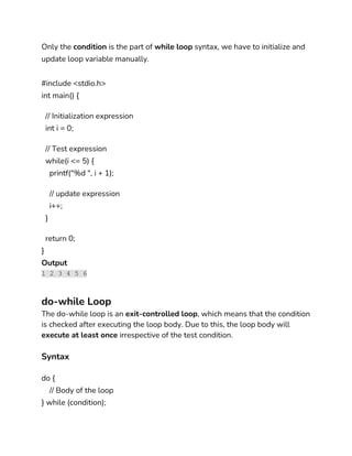 Decision Making in C Programming Language | DOCX