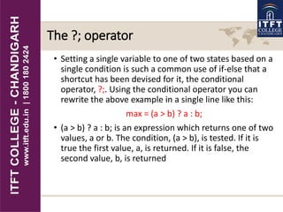 itft-Decision making and branching in java | PDF