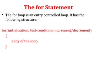 Decision making and looping | PPT | Programming Languages | Computing
