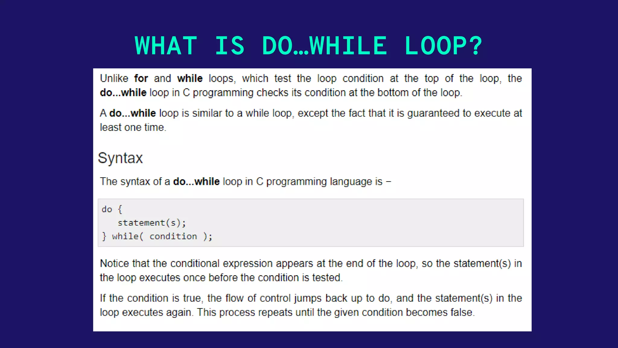 Decision making and looping - c programming by YEASIN NEWAJ | PPTX
