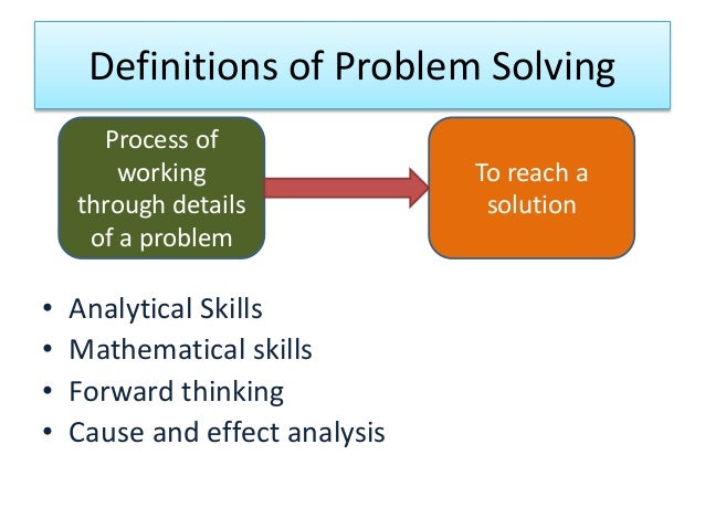 criteria for decision making and problem solving