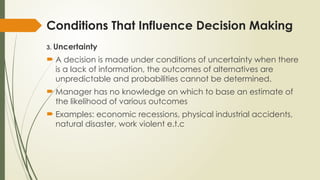 Unpredictable Examples DECISION MAKING AND PROBLEM SOLVING.pptx