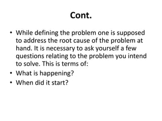 Addressing A Problem HOW DECISION MAKING HELPS IN PROBLEM SOLVING AT THE WORKPLACE | PPT